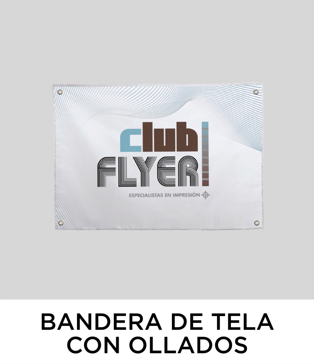 Bandera de tela con ollaos